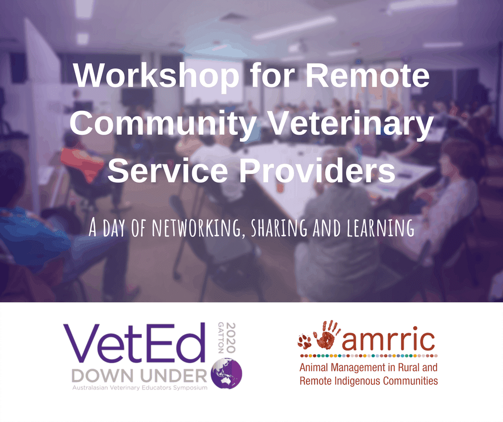 AMRRIC holds for remote community veterinary service providers