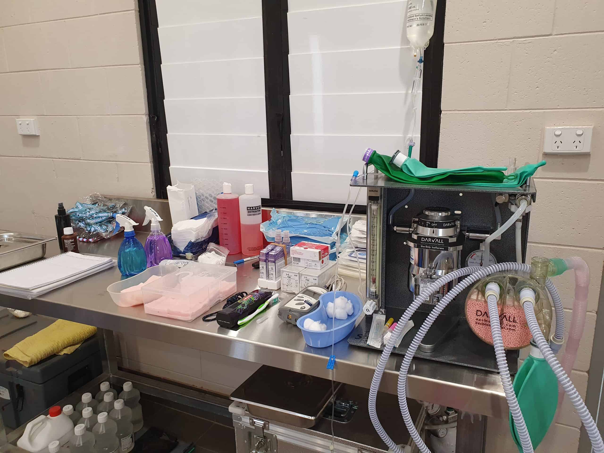 20200720 Wadeye amrric set up remote anaesthesia surgery equipment